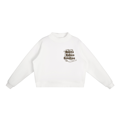 Cowboy Boot Mock Neck| Boots Babe Beaches