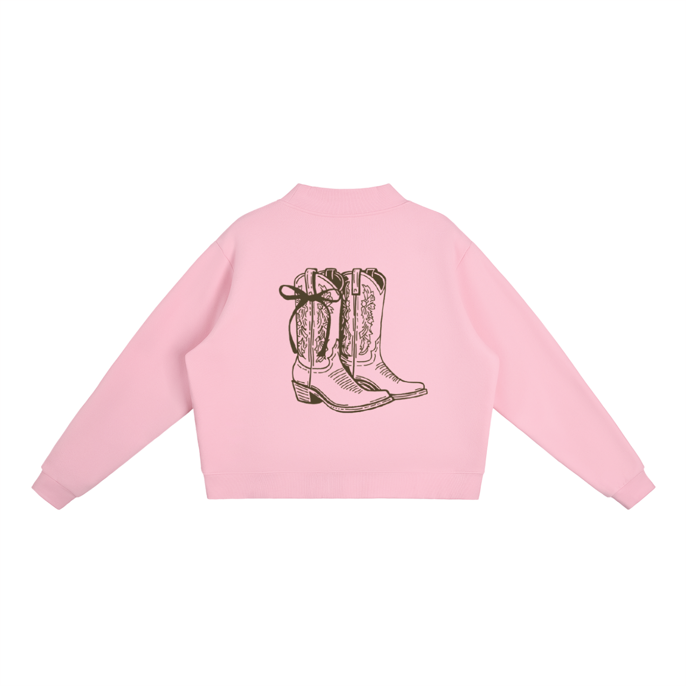 Cowboy Boot Mock Neck| Boots Babe Beaches