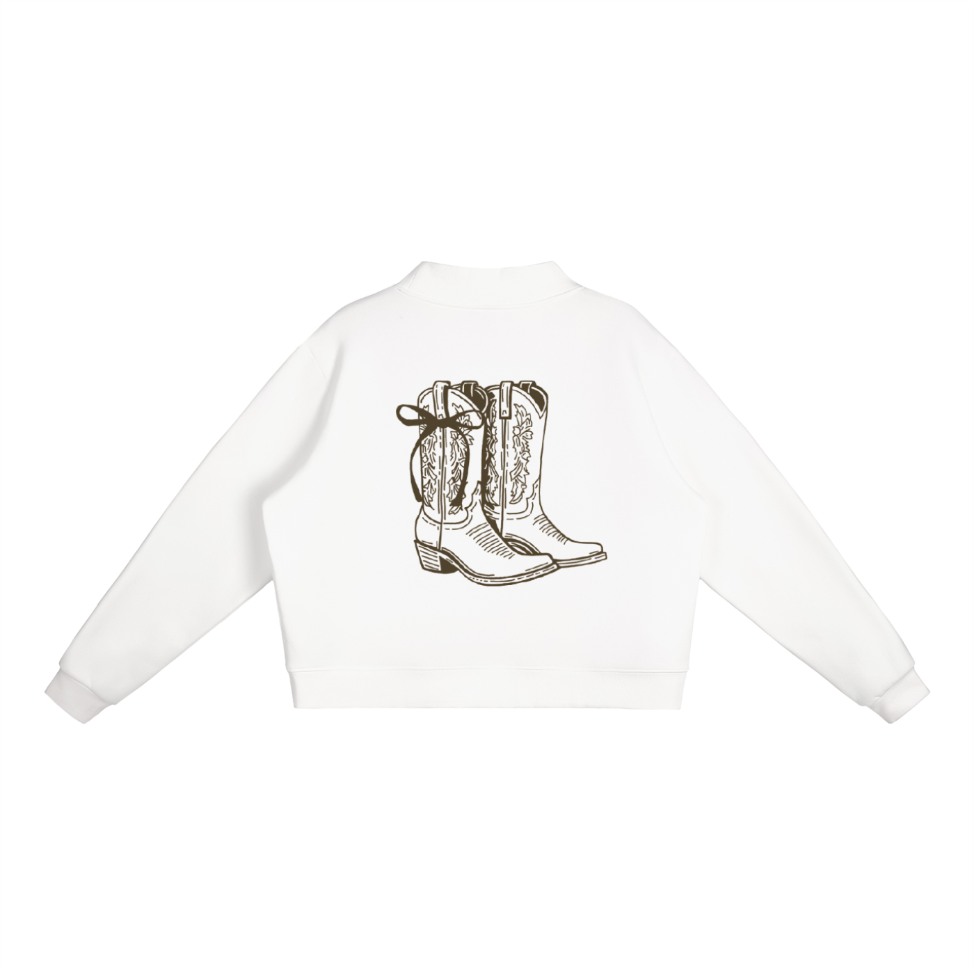 Cowboy Boot Mock Neck| Boots Babe Beaches