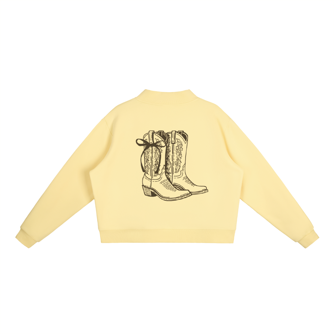 Cowboy Boot Mock Neck| Boots Babe Beaches
